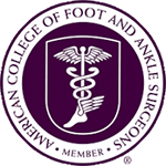 Logo Recognizing Grandville Foot and Ankle's affiliation with American College of Foot and Ankle Surgeons